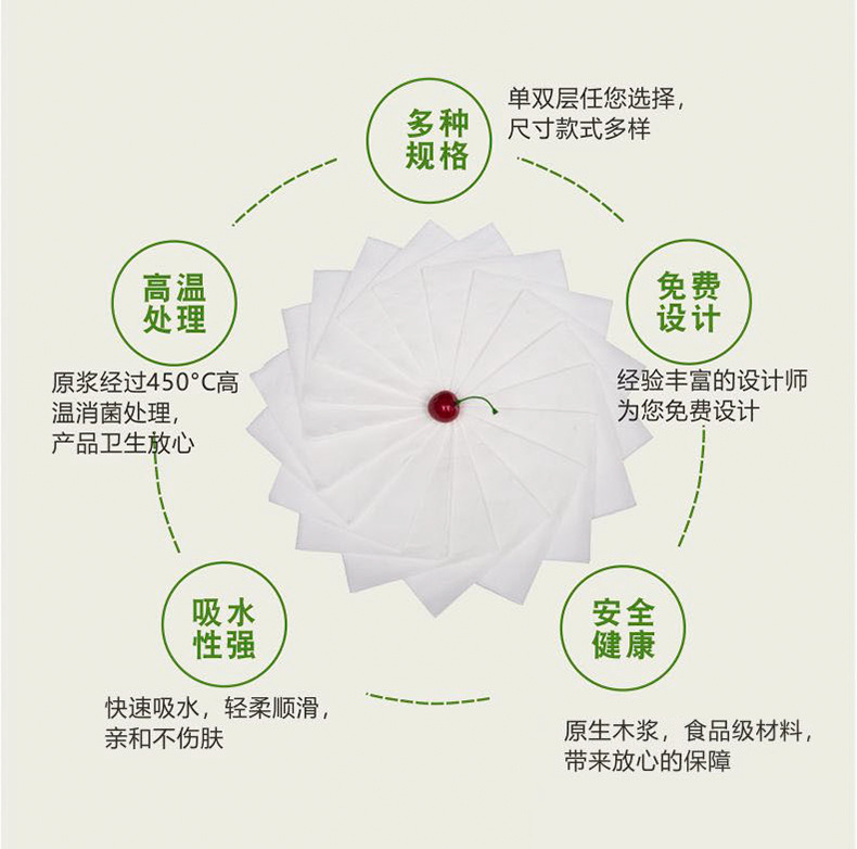 270白色餐巾纸